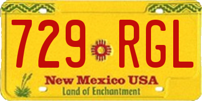 NM license plate 729RGL