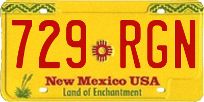 NM license plate 729RGN