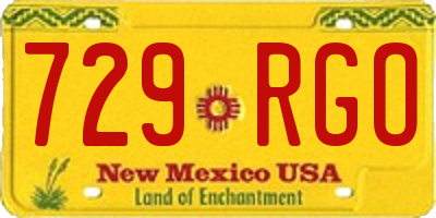 NM license plate 729RGO