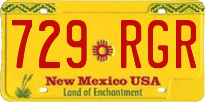 NM license plate 729RGR