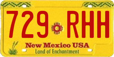 NM license plate 729RHH