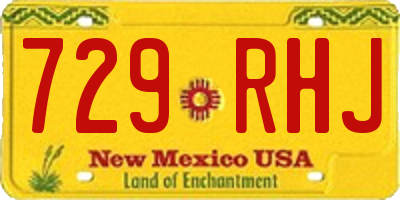 NM license plate 729RHJ