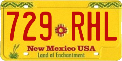 NM license plate 729RHL