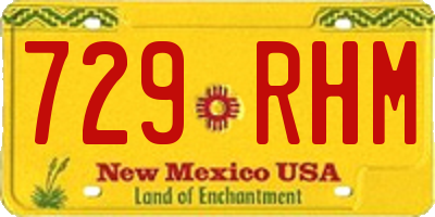 NM license plate 729RHM