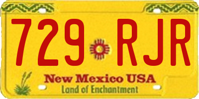 NM license plate 729RJR