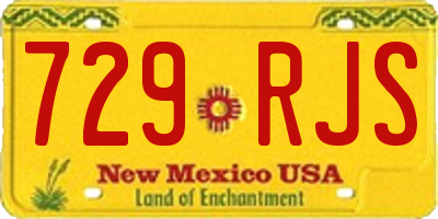 NM license plate 729RJS