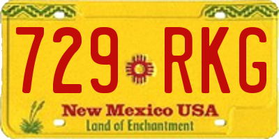 NM license plate 729RKG