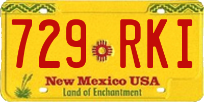 NM license plate 729RKI