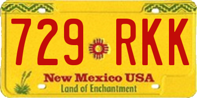 NM license plate 729RKK