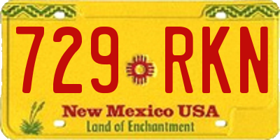 NM license plate 729RKN