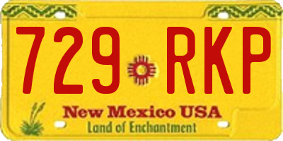 NM license plate 729RKP