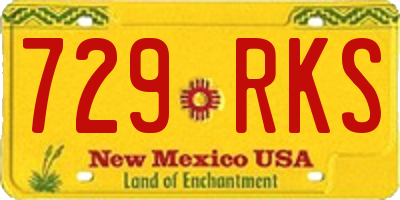 NM license plate 729RKS