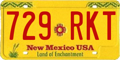 NM license plate 729RKT