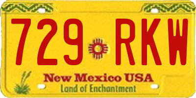 NM license plate 729RKW