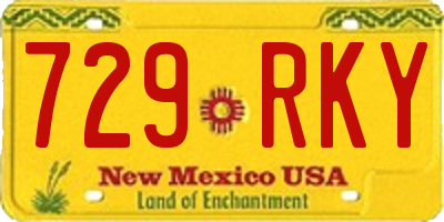 NM license plate 729RKY