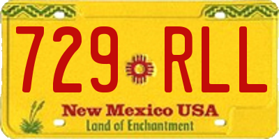 NM license plate 729RLL