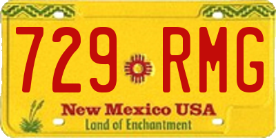 NM license plate 729RMG