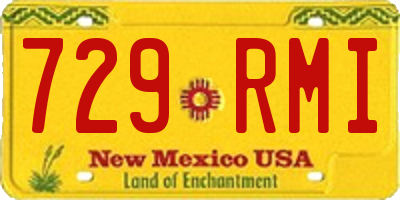NM license plate 729RMI