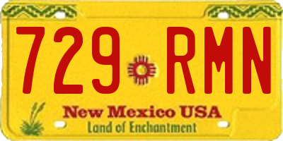 NM license plate 729RMN