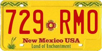 NM license plate 729RMO