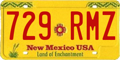 NM license plate 729RMZ