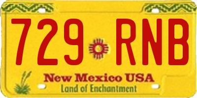 NM license plate 729RNB