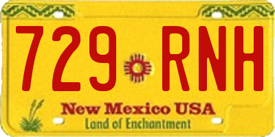 NM license plate 729RNH