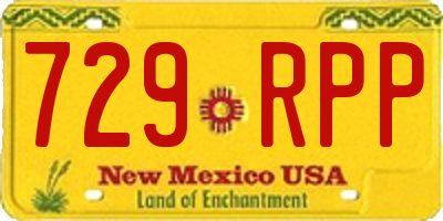 NM license plate 729RPP