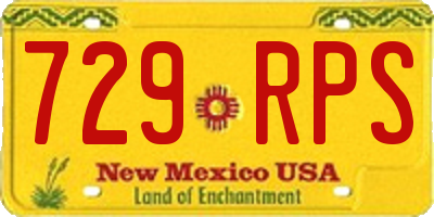 NM license plate 729RPS