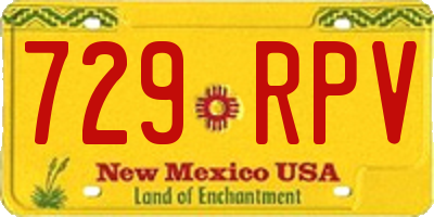 NM license plate 729RPV