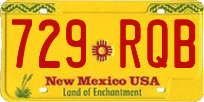 NM license plate 729RQB