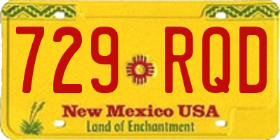 NM license plate 729RQD
