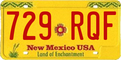 NM license plate 729RQF