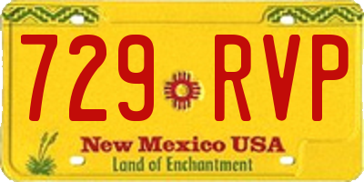 NM license plate 729RVP