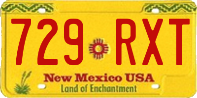 NM license plate 729RXT