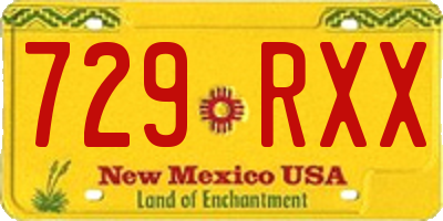 NM license plate 729RXX