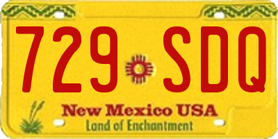 NM license plate 729SDQ