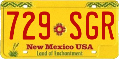 NM license plate 729SGR