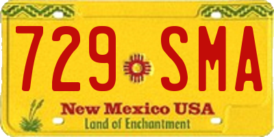 NM license plate 729SMA