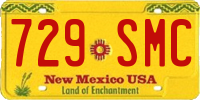 NM license plate 729SMC