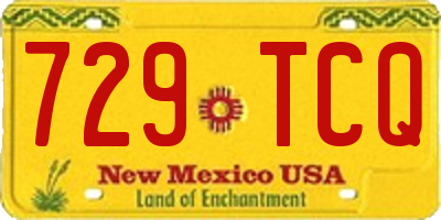 NM license plate 729TCQ