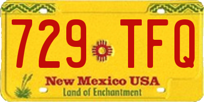NM license plate 729TFQ