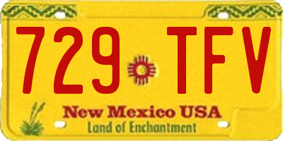 NM license plate 729TFV