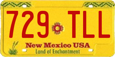NM license plate 729TLL