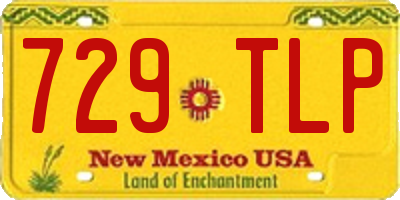NM license plate 729TLP