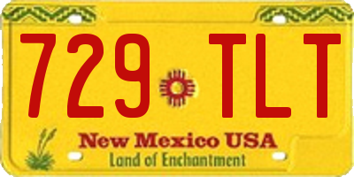 NM license plate 729TLT