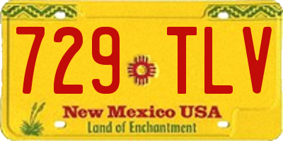 NM license plate 729TLV