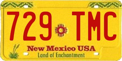 NM license plate 729TMC