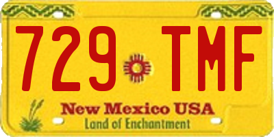 NM license plate 729TMF