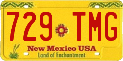 NM license plate 729TMG